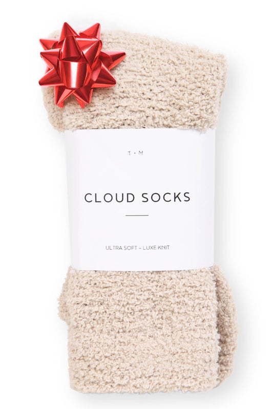 Cozy Sock For Women | Fuzzy Ultra-Luxe Cloud Sock Gifts For Women & Men | Warm & Cozy Fuzzy Unisex Sleep Socks | Super Soft Luxurious Fabric With Bonus Travel Tote, (Stone, 1 Pair) - zenfulharmony.com