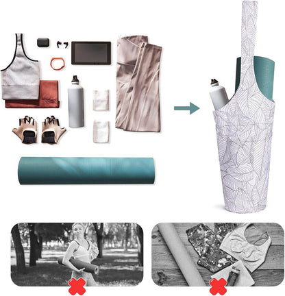IwIeIaIrI Yoga Mat Bag with Large Size Pocket and Zipper Pocket，Yoga Bag Adjustable Shoulder Strap- Holds More Yoga Accessories - zenfulharmony.com
