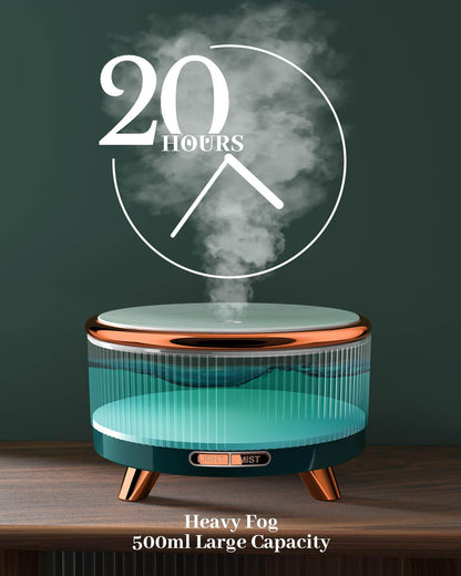 Essential Oil Diffuser for Home, Diffusers for Essential Oils Large Room, 500ml Aromatherapy Diffuser, 7 Colors Changed - zenfulharmony.com