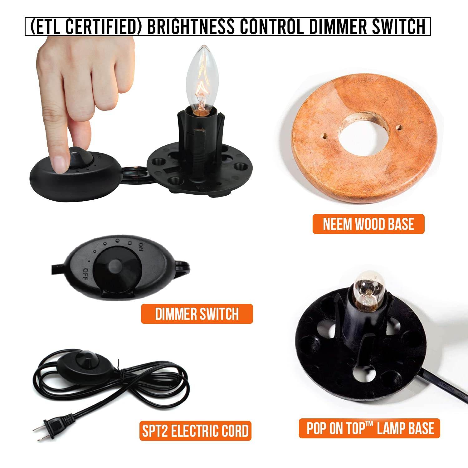 Himalayan Glow Salt Lamp with Dimmer Switch 5-7 lbs - zenfulharmony.com