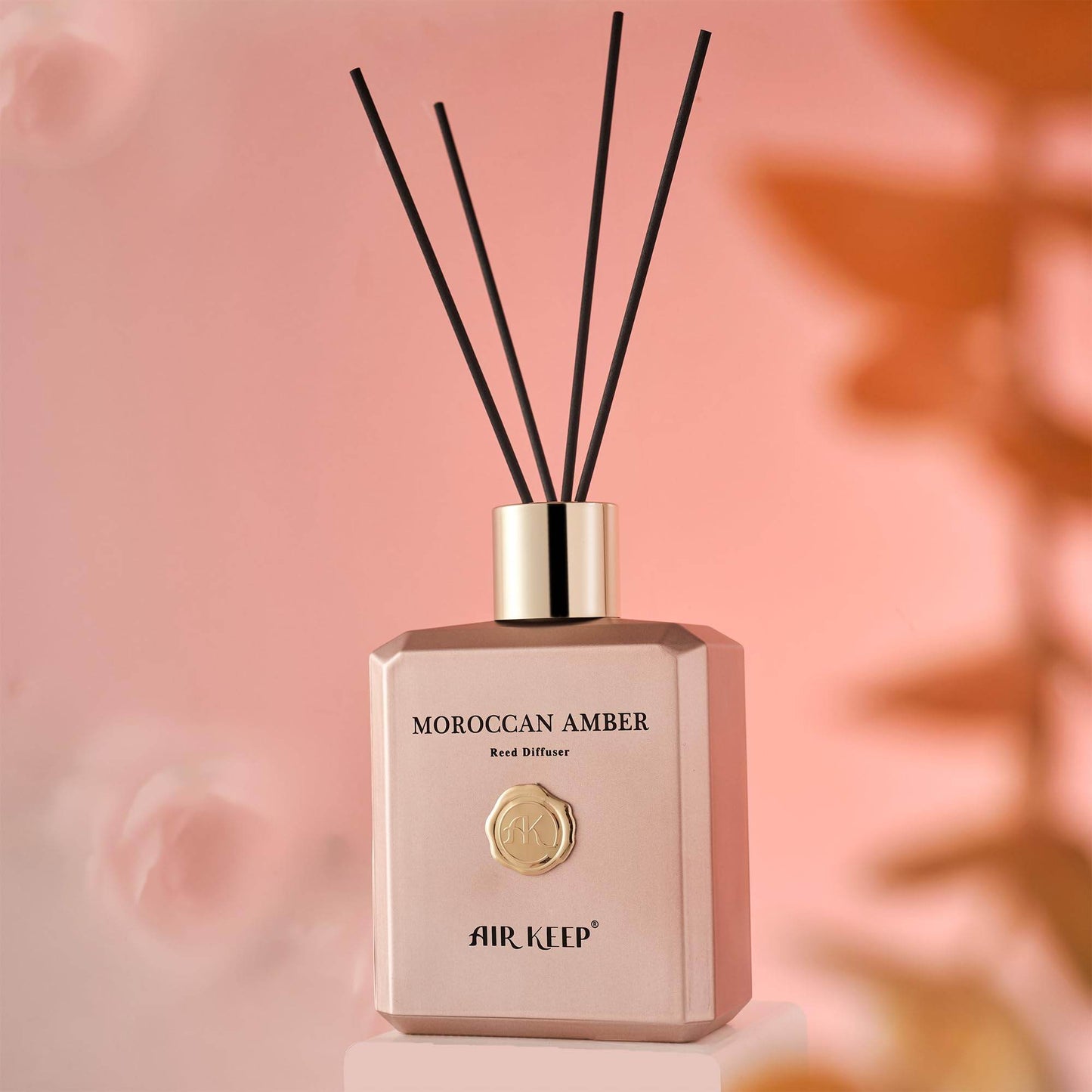 Airkeep Reed Diffuser Set -10.15 oz(300ml) Moroccan Amber Fragrance Diffuser, Luxury Aromatherapy Reed Diffuser, Scented Oil Diffuser with Reed Sticks for Home&Office Decor, Fragrance and Gifts - zenfulharmony.com