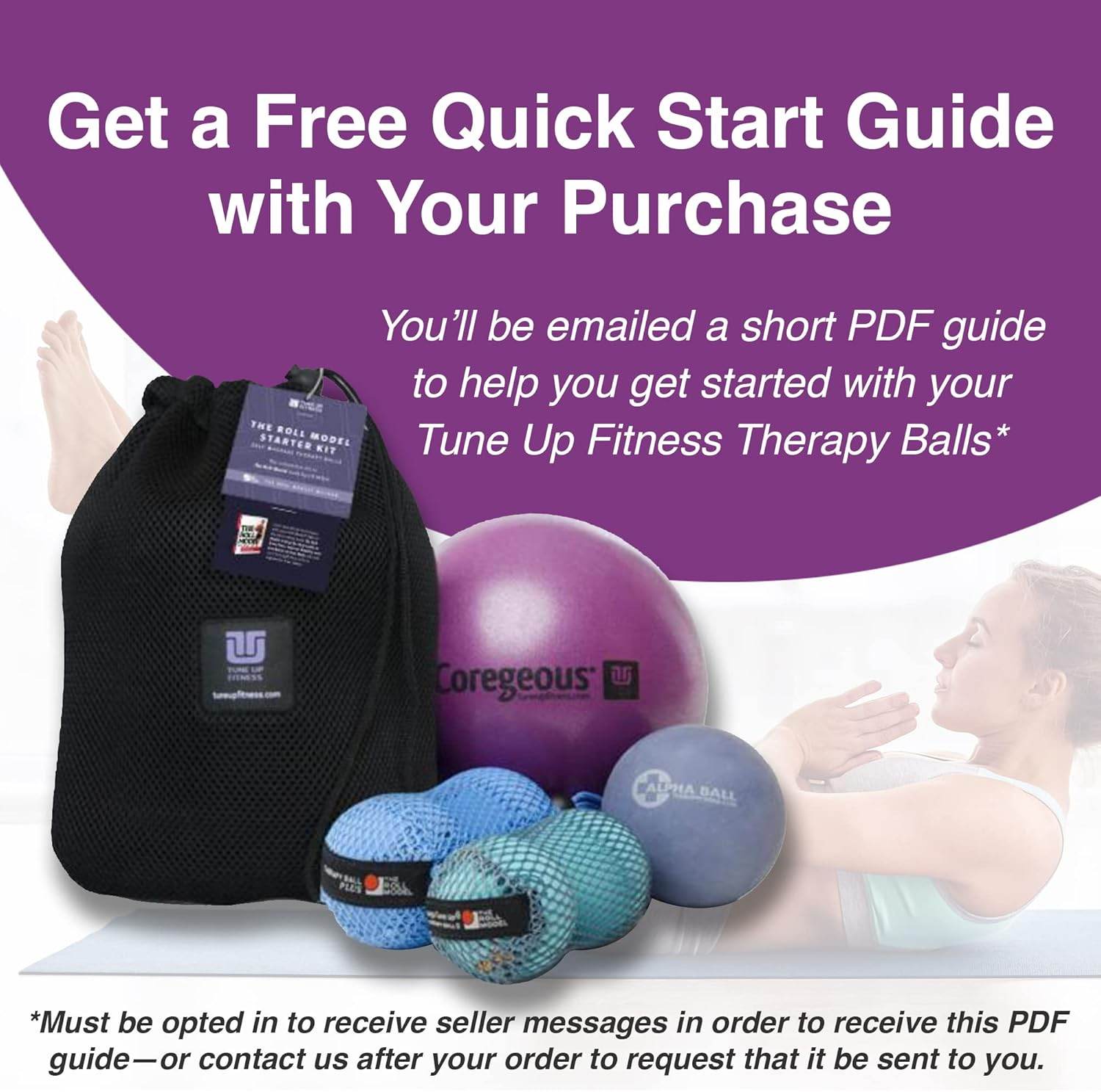 YOGA TUNE UP® Therapy Balls in Tote by Tune Up Fitness - Massage Balls for Trigger Point, Pressure Point & Myofascial Release - Use as Single or Peanut Ball for Pain Relief & Relaxation (Deep Purple) - zenfulharmony.com