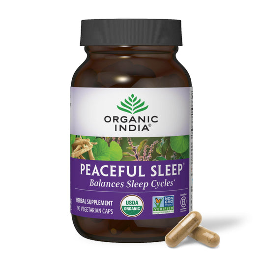 ORGANIC INDIA Herbal Supplement for Adults, USDA Certified Organic, Non-GMO - 90 Capsules - zenfulharmony.com