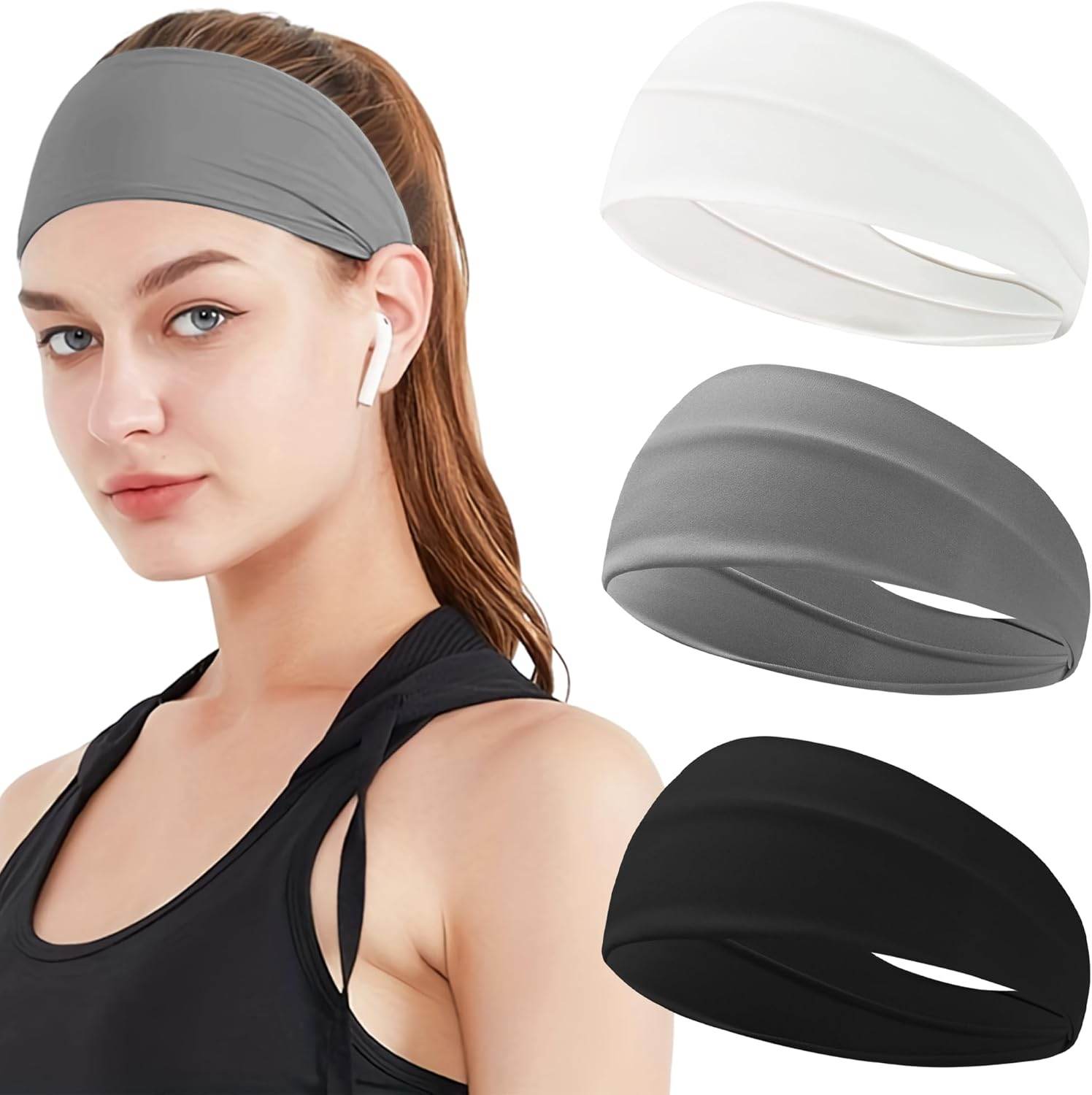 JOYOYO Unisex Headbands for Women's Hair Soft Stretchy Fabric Kylie Head Band Bandeaux Hair Accessories for Workout Gym Yoga Hair Band,100% Pure Cotton - zenfulharmony.com