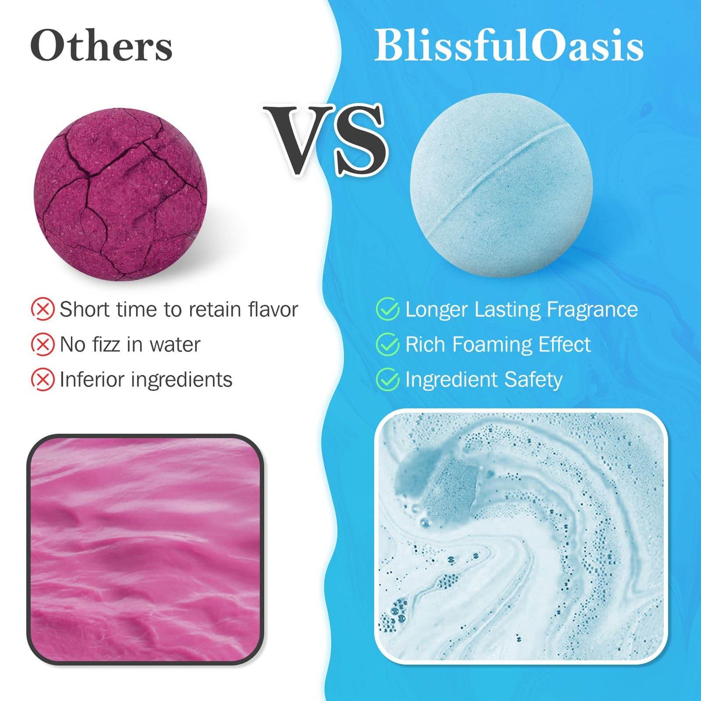 Bath Bombs Set, 7 Packs Bubble Fizzies Relaxation with Shea Butter, Dry Skin Moisturize, Birthday, Christmas Gift, Valentine’s Idea for Women, Mother, Wife, Girlfriend - zenfulharmony.com