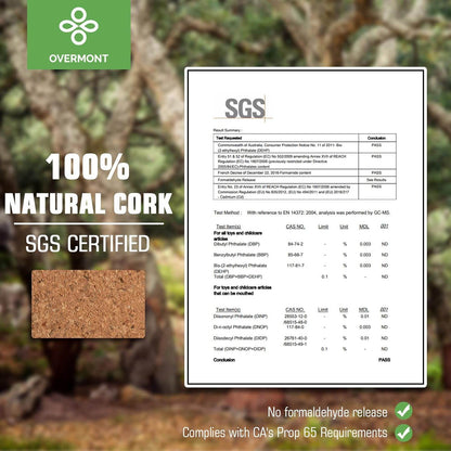 Overmont Cork Yoga Blocks 2 pack with 8ft Strap Set Natural Cork Yoga Bricks- High Density & Eco Friendly Yoga Accessories for Women - Ideal for Yoga Pilates General Fitness and Stretching 9x6x3'' - zenfulharmony.com