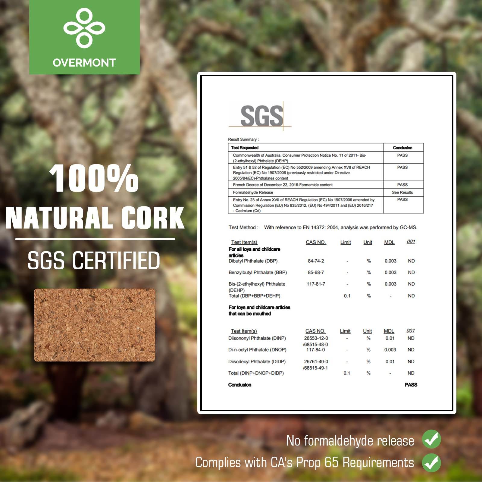 Overmont Cork Yoga Blocks 2 pack with 8ft Strap Set Natural Cork Yoga Bricks- High Density & Eco Friendly Yoga Accessories for Women - Ideal for Yoga Pilates General Fitness and Stretching 9x6x3'' - zenfulharmony.com