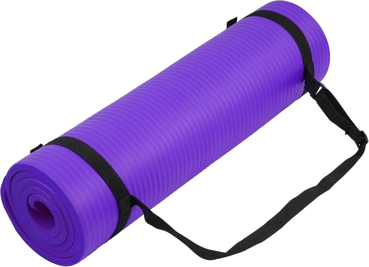 Yoga Mat, 1/2-Inch Extra Thick High Density Exercise Mat, Anti-Tear Exercise Yoga Mat with Carrying Strap, Suitable for Various Yoga Exercises - zenfulharmony.com