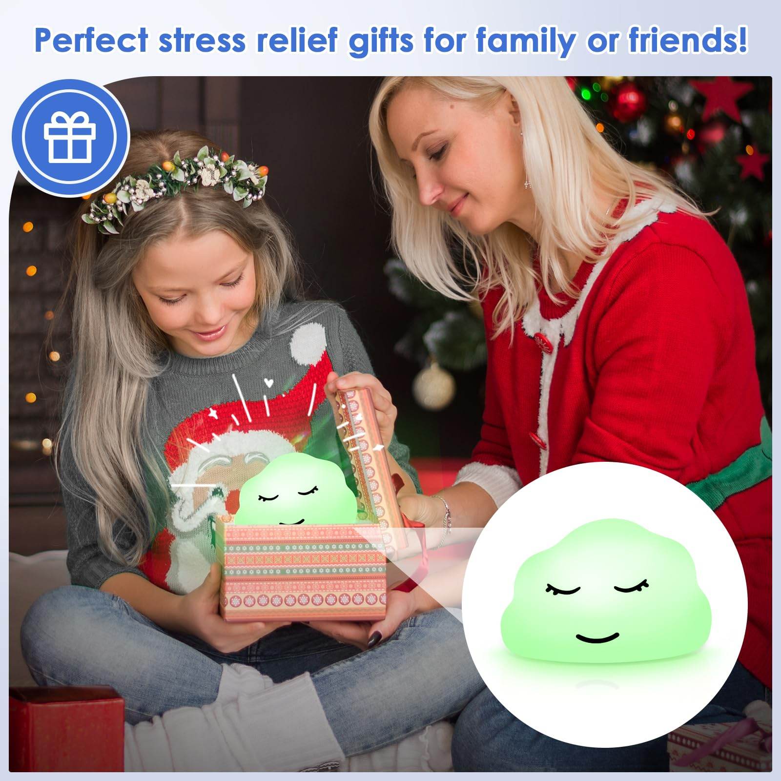 Breathing Lamp Guided Visual Meditation Tool for Mindfulness,Anxiety Relief&Calm Your Mind for Stress&Visual Relaxation and Restful Sleep,478 Seconds Breathing Rate Change 3 Colors,Gift for Kids - zenfulharmony.com