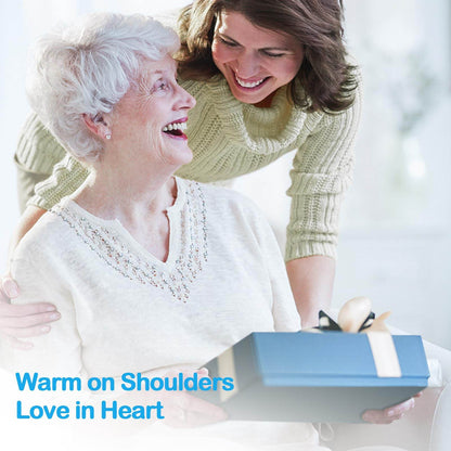 Heating Pad for Neck and Shoulders, NIUONSIX Christmas Gifts for Women Mom Wife Men Dad, Weighted Electric Heating Pad for Back Pain Relief 6 Heat Settings 4 Timers Auto Off, Blue - zenfulharmony.com