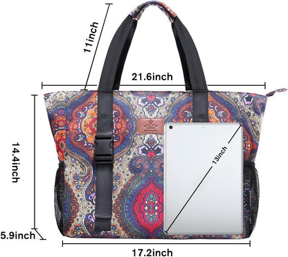 Heathyoga Multi-Functional Yoga Mat Carrier Gym Tote Bag - Large Mat Pocket, Women's Workout Bag - zenfulharmony.com