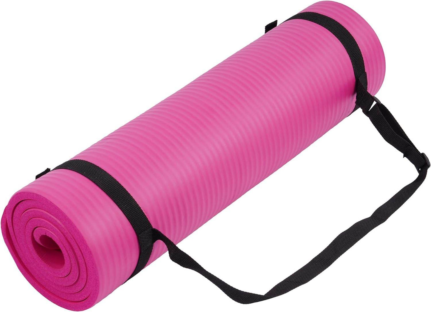 Yoga Mat, 1/2-Inch Extra Thick High Density Exercise Mat, Anti-Tear Exercise Yoga Mat with Carrying Strap, Suitable for Various Yoga Exercises - zenfulharmony.com
