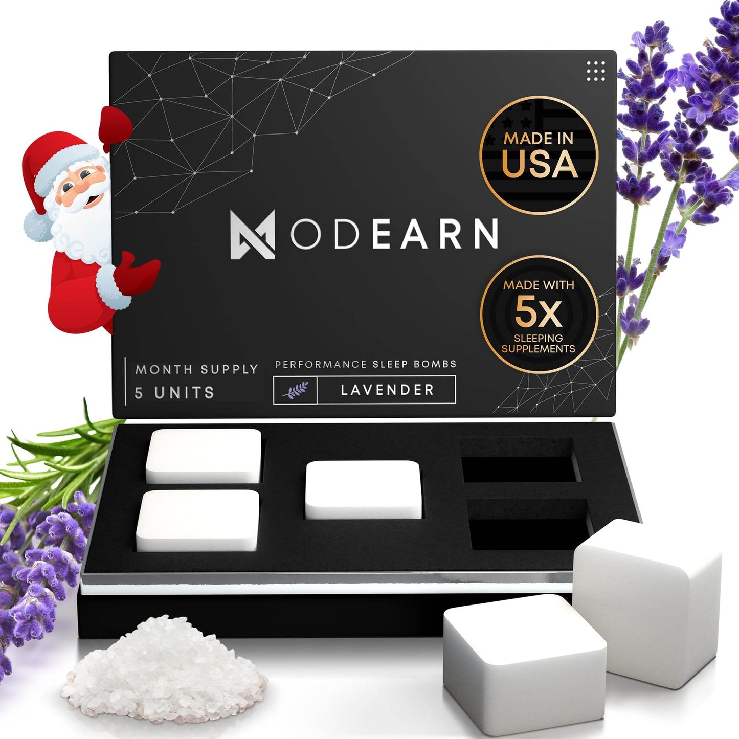 Bath Bombs for Men & Women (5Pack) w/Magnesium Epsom Salt - Lavender Bath Bombs for Sleep 5X Sleep Supplements (L-Theanine, Apigenin, Glycine & GABA), Organic Bath Bombs Men, All Natural Bath Bomb - zenfulharmony.com