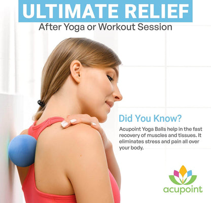 Acupoint Physical Massage Therapy Ball Set - Ideal for Yoga, Deep Tissue Massage, Trigger Point Therapy and Myofascial Release Physical Therapy Equipment - zenfulharmony.com