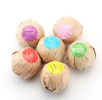 6 pcs Organic Bath Bombs Bubble Bath Mint Lavender Rose Flavor - zenfulharmony.com