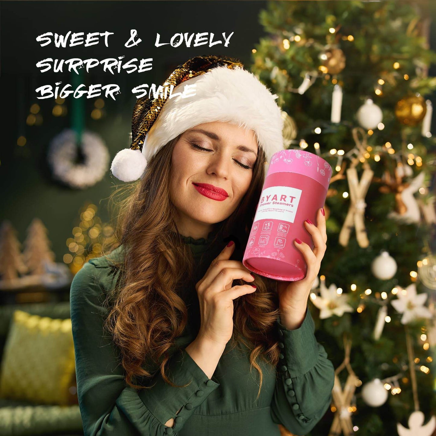 Shower Steamers Aromatherapy - Christmas Gifts for Women, 8 Pack Pure Essential Oil Shower Bombs for Home Spa, Stress Relief, Body&Soul Relaxing Bath Bombs, Stocking Stuffer for Girls, Pink - zenfulharmony.com