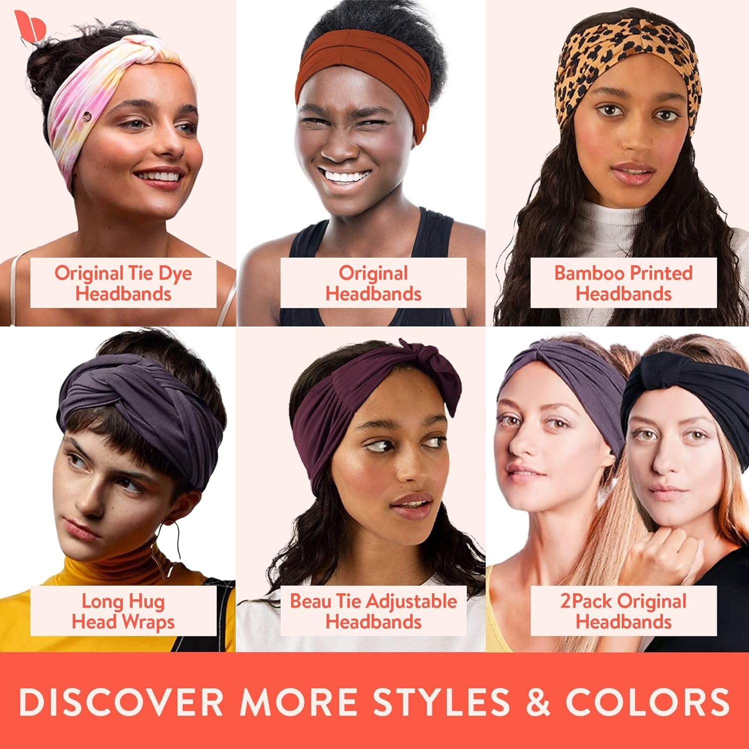 BLOM Non Slip Headbands - Wide, Multi-Style for Fashion, Travel, or Running - Gym Wrap - zenfulharmony.com