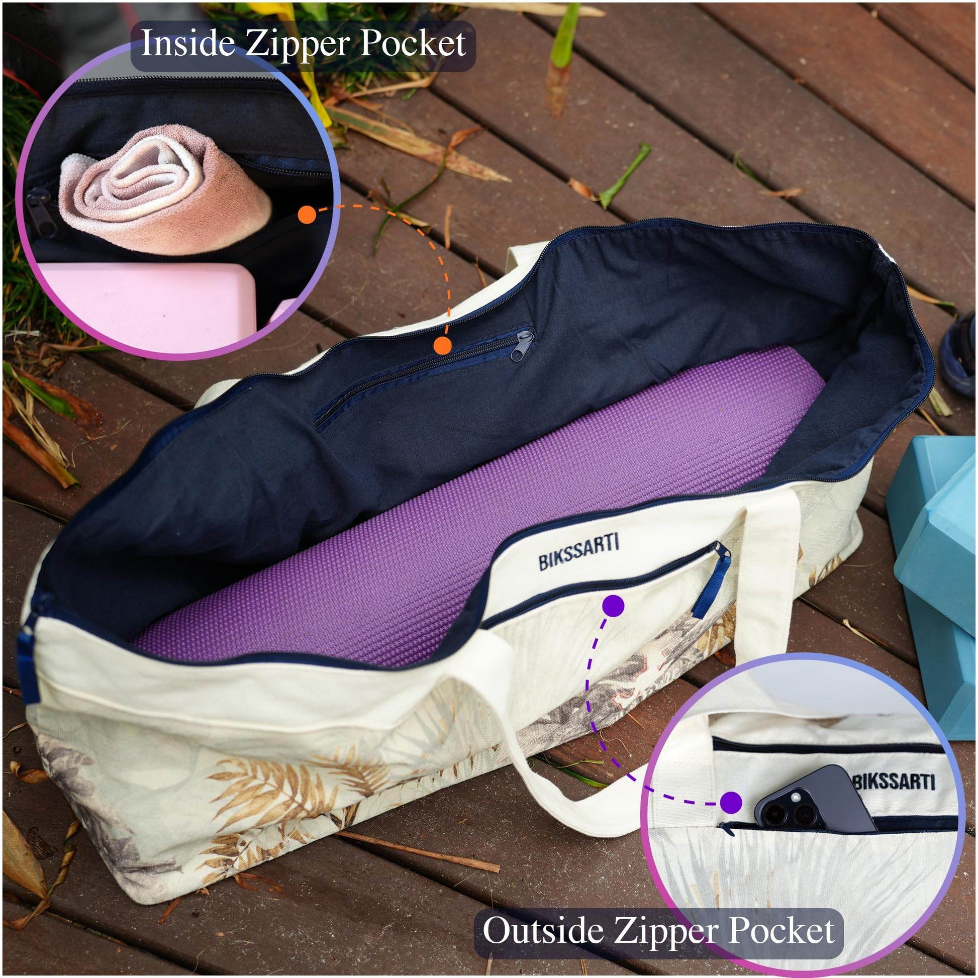 BIKSSARTI Yoga Mat Bag (JUNGLE) - zenfulharmony.com