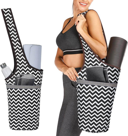 Ewedoos Yoga Mat Bag Yoga Bags with Large Size Pocket and Zipper Pocket, Fit Most Size Mats - zenfulharmony.com