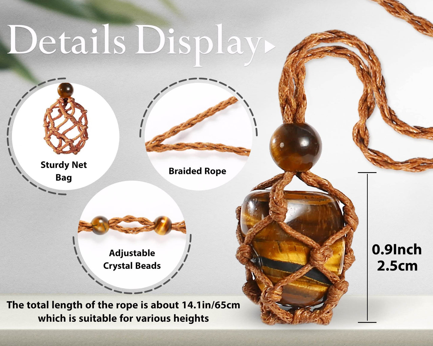 SANSWL 7 Chakra Healing Crystal Necklace Set - Boho Handmade Cord Cage and Hippie Energy Pendant Holder Real Crystal and Healing Stone Jewelry Spiritual Gift for Women Teen Christmas Gifts - zenfulharmony.com