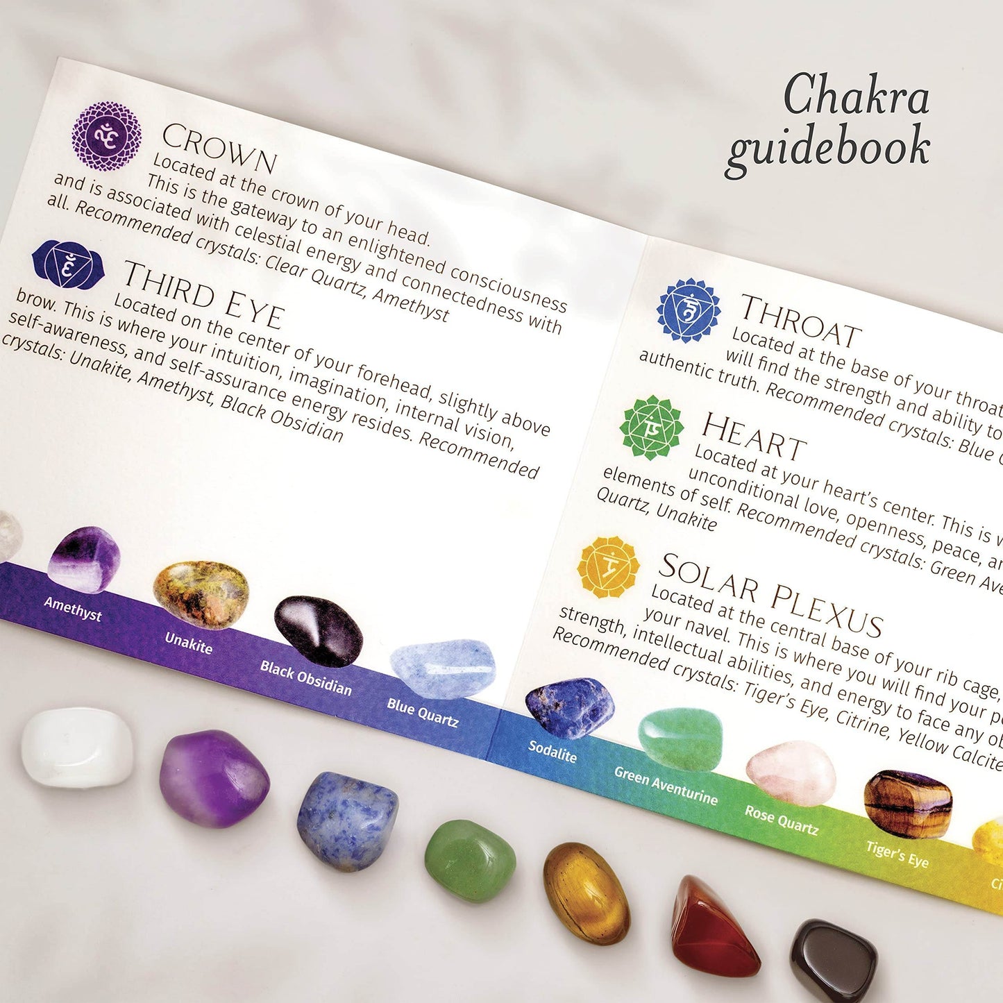 Elementao Chakra Crystals and Healing Stones – 25 Polished and Raw Gemstones and Storage Bag, Fluorite Wand and 2 Selenite Wands, Quartz Point and Engraved Wooden Box, Natural Crystal Set for - zenfulharmony.com