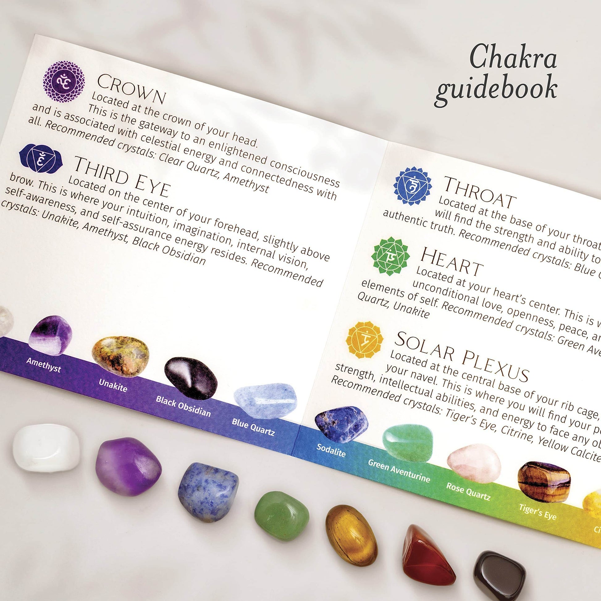 Elementao Chakra Crystals and Healing Stones – 25 Polished and Raw Gemstones and Storage Bag, Fluorite Wand and 2 Selenite Wands, Quartz Point and Engraved Wooden Box, Natural Crystal Set for - zenfulharmony.com
