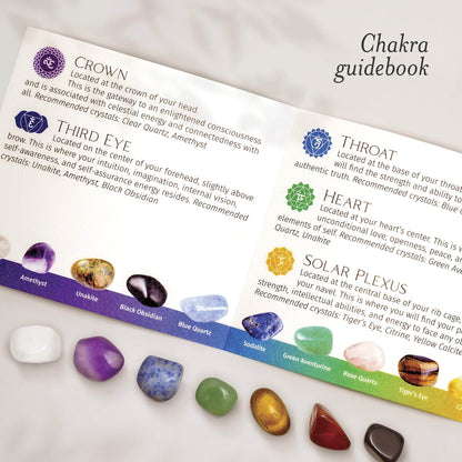 Elementao Chakra Crystals and Healing Stones – 25 Polished and Raw Gemstones and Storage Bag, Fluorite Wand and 2 Selenite Wands, Quartz Point and Engraved Wooden Box, Natural Crystal Set for - zenfulharmony.com