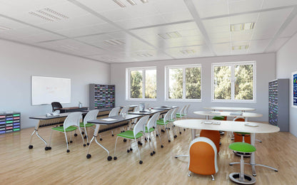 Safco Zenergy Ball Chair, Active Seating, Anti-Burst, Inflatable Chair for Home Office and Classroom, Black Mesh - zenfulharmony.com