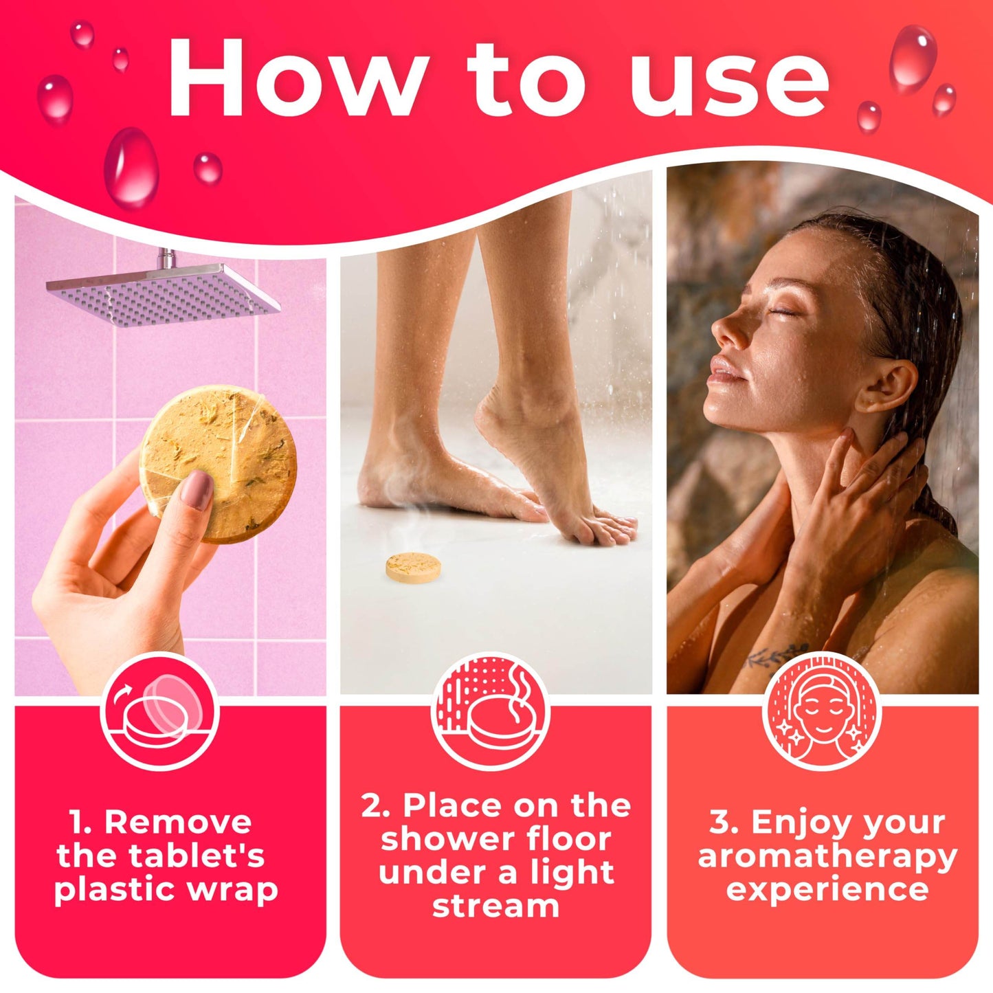 Cleverfy Shower Steamers Aromatherapy - Christmas Box of 6 Premium Shower Bombs with Essential Oils.Self Care Christmas Gifts for Women and Gifts for Mom. Red Set - zenfulharmony.com