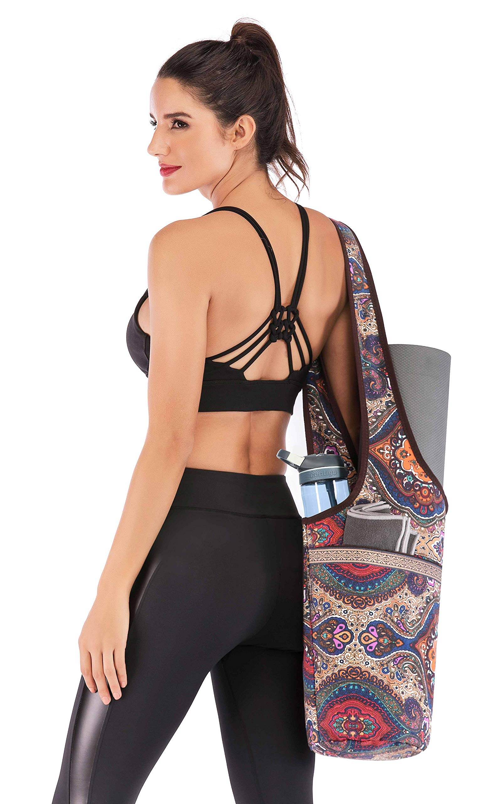 Ewedoos Yoga Mat Bag Yoga Bags with Large Size Pocket and Zipper Pocket, Fit Most Size Mats - zenfulharmony.com