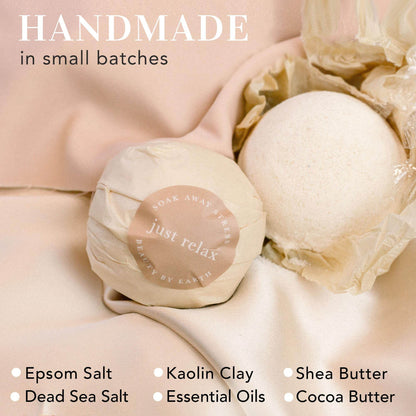 Bath Bomb Gift Set - USA Made with Natural & Organic Ingredients, Relaxing Gifts for Women & Men, Spa Gifts & Stocking Stuffers for Women, Luxury Gift Ideas, Bath Bombs for Wife & Kids - zenfulharmony.com