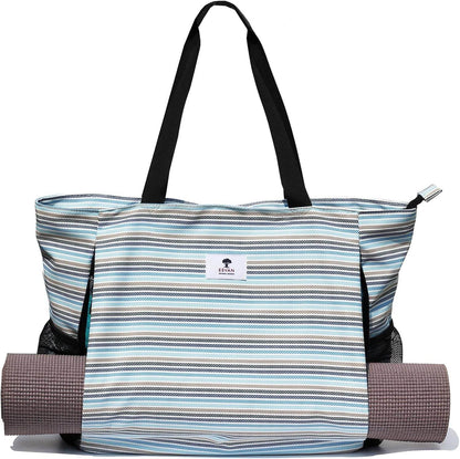 ESVAN Yoga Mat Bag Yoga Tote Carrier Shoulder Bag Carryall Tote for Office,Yoga,Pilates,Travel,Beach and Gym - zenfulharmony.com