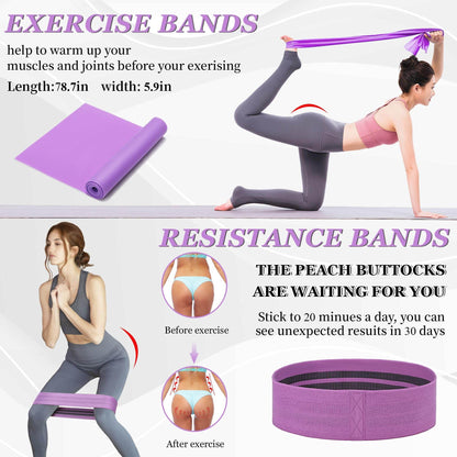 THYWD Yoga Wheel 12 in 1 Set with Back Cracker Roller for Pain Relief & Deep Tissue Massage Yoga Blocks 2 Pack with Yoga Ring, Yoga Accessory for Stretching Equipment, Yoga Starter Kit for Beginner - zenfulharmony.com
