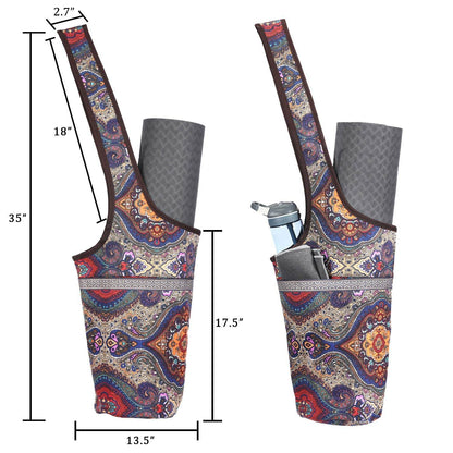 Ewedoos Yoga Mat Bag Yoga Bags with Large Size Pocket and Zipper Pocket, Fit Most Size Mats - zenfulharmony.com