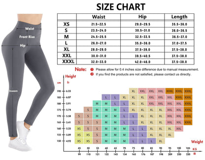 IUGA High Waisted Leggings for Women Running Workout Leggings with Inner Pocket Yoga Pants for Women Black - zenfulharmony.com