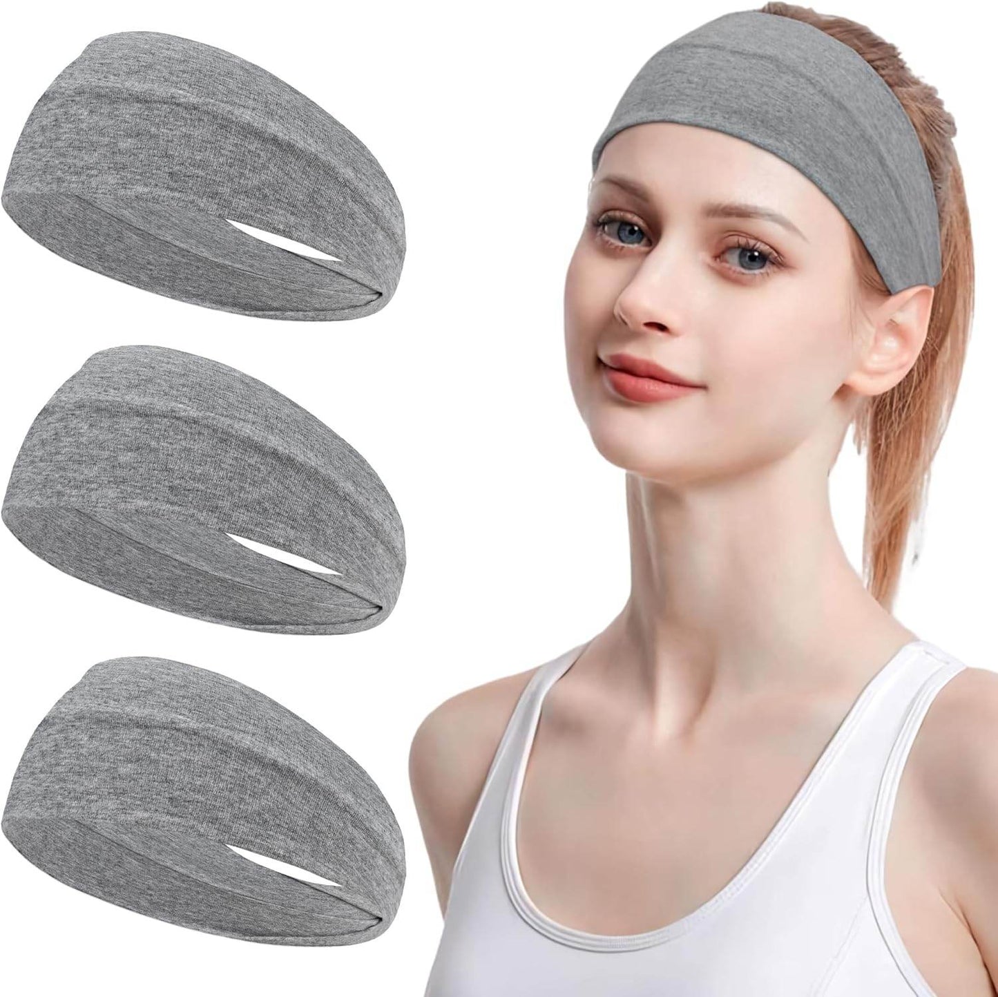 JOYOYO Unisex Headbands for Women's Hair Soft Stretchy Fabric Kylie Head Band Bandeaux Hair Accessories for Workout Gym Yoga Hair Band,100% Pure Cotton - zenfulharmony.com