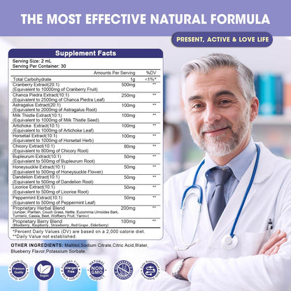 GREENPEOPLE Kidney Cleanse Detox & Repair Drops - 10,000 mg Cranberry 20:1 Extract & 2,500 mg Chanca Piedra for Urinary Tract & Kidney - 27-in-1 Vegan Kidney Support Supplement - Vegan Non-GMO - zenfulharmony.com