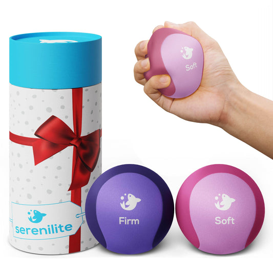 Serenilite Stress Balls, Grip Strength Trainer, Meditation Accessories, Physical Therapy Equipment, Fidget Ball, Stress Balls for Adults, Hand Grip Exerciser Strengthener - zenfulharmony.com