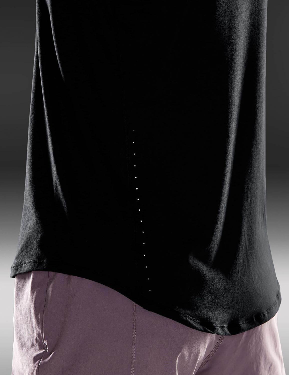 CRZ YOGA Lightweight Racerback Tank Tops for Women High Neck Workout Athletic Running Sleeveless Shirts - zenfulharmony.com