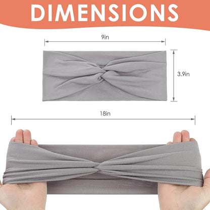 12 Pcs Stretchy Headbands for Women, Absorbed Sport Headband Soft Twist Knotted Headbands for Daily Life Yoga Workout - zenfulharmony.com