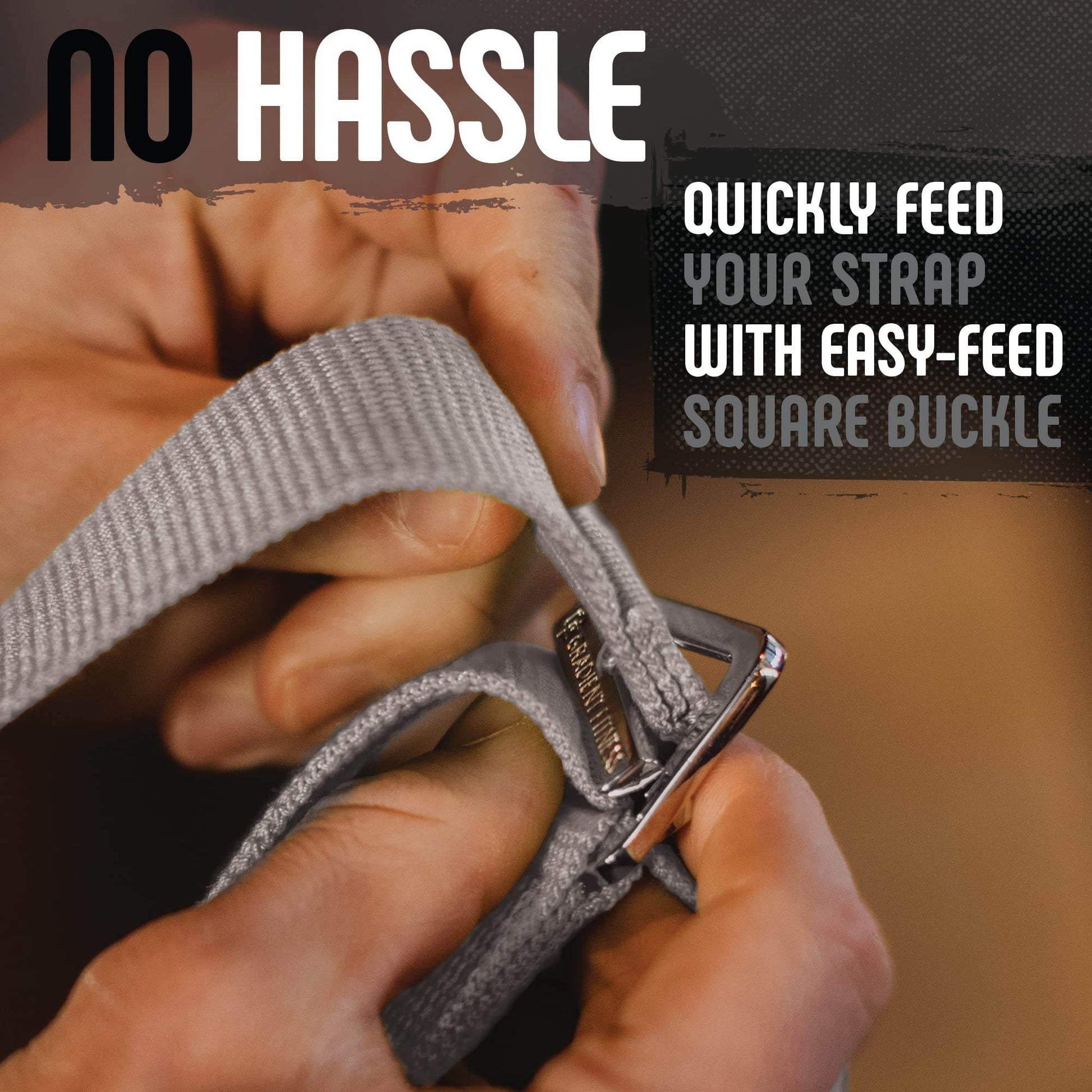 Gradient Fitness Yoga Strap, Friction-Less Easy-Feed Buckle, Yoga Straps for Stretching, Super Soft Cotton/Polyester Blend Webbing, Yoga band, Free eGuide. (8 Feet) Gray - zenfulharmony.com