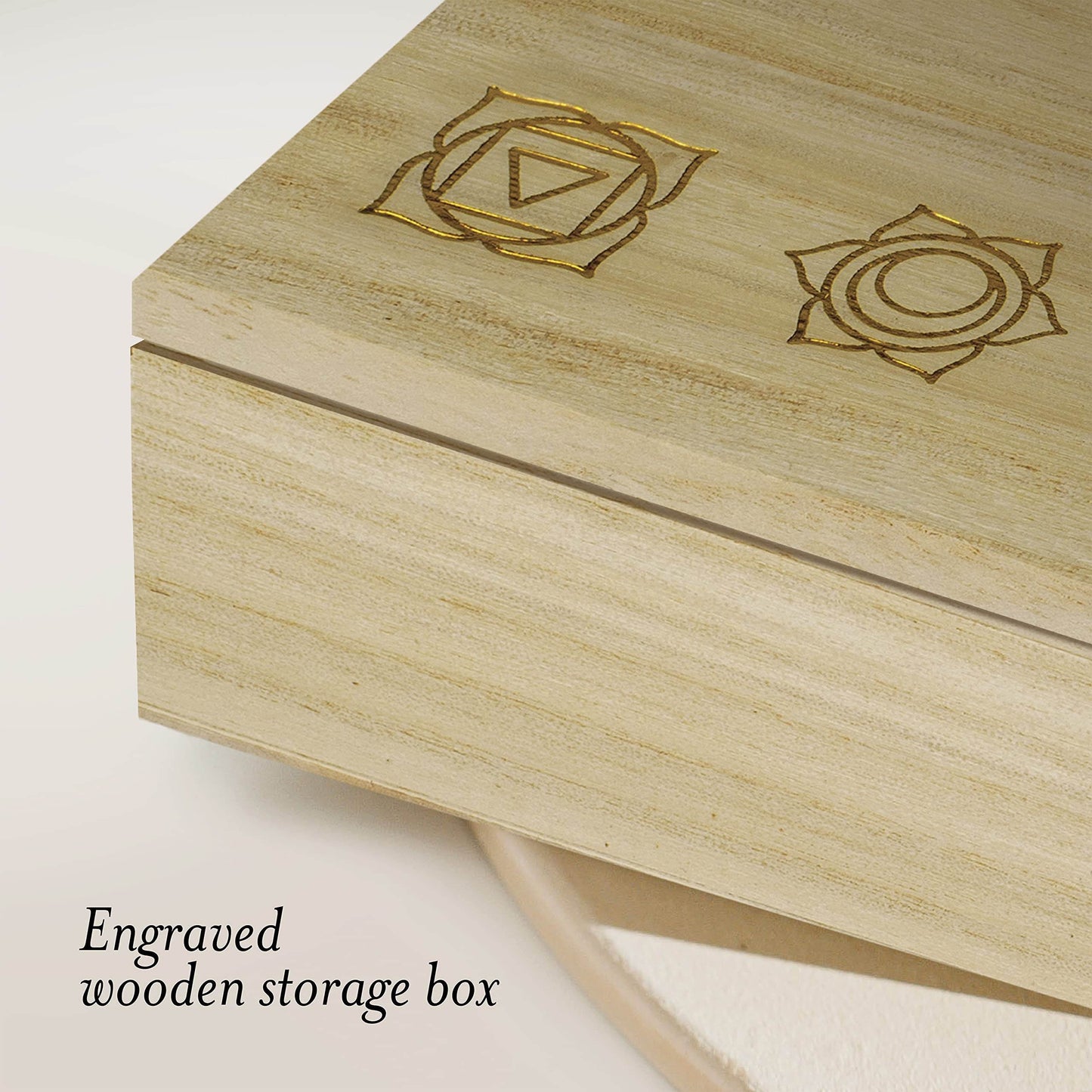 Elementao Chakra Crystals and Healing Stones – 25 Polished and Raw Gemstones and Storage Bag, Fluorite Wand and 2 Selenite Wands, Quartz Point and Engraved Wooden Box, Natural Crystal Set for - zenfulharmony.com