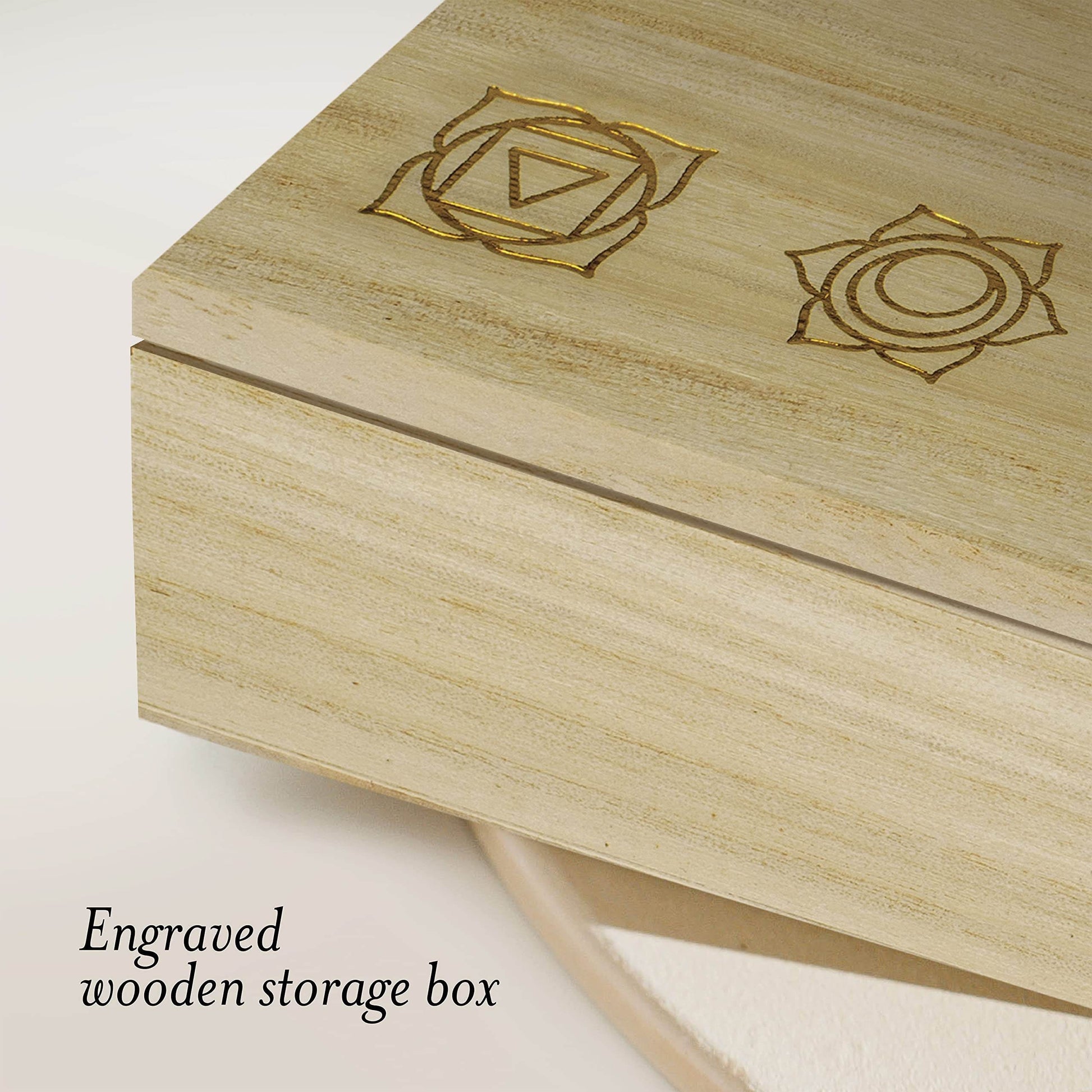 Elementao Chakra Crystals and Healing Stones – 25 Polished and Raw Gemstones and Storage Bag, Fluorite Wand and 2 Selenite Wands, Quartz Point and Engraved Wooden Box, Natural Crystal Set for - zenfulharmony.com