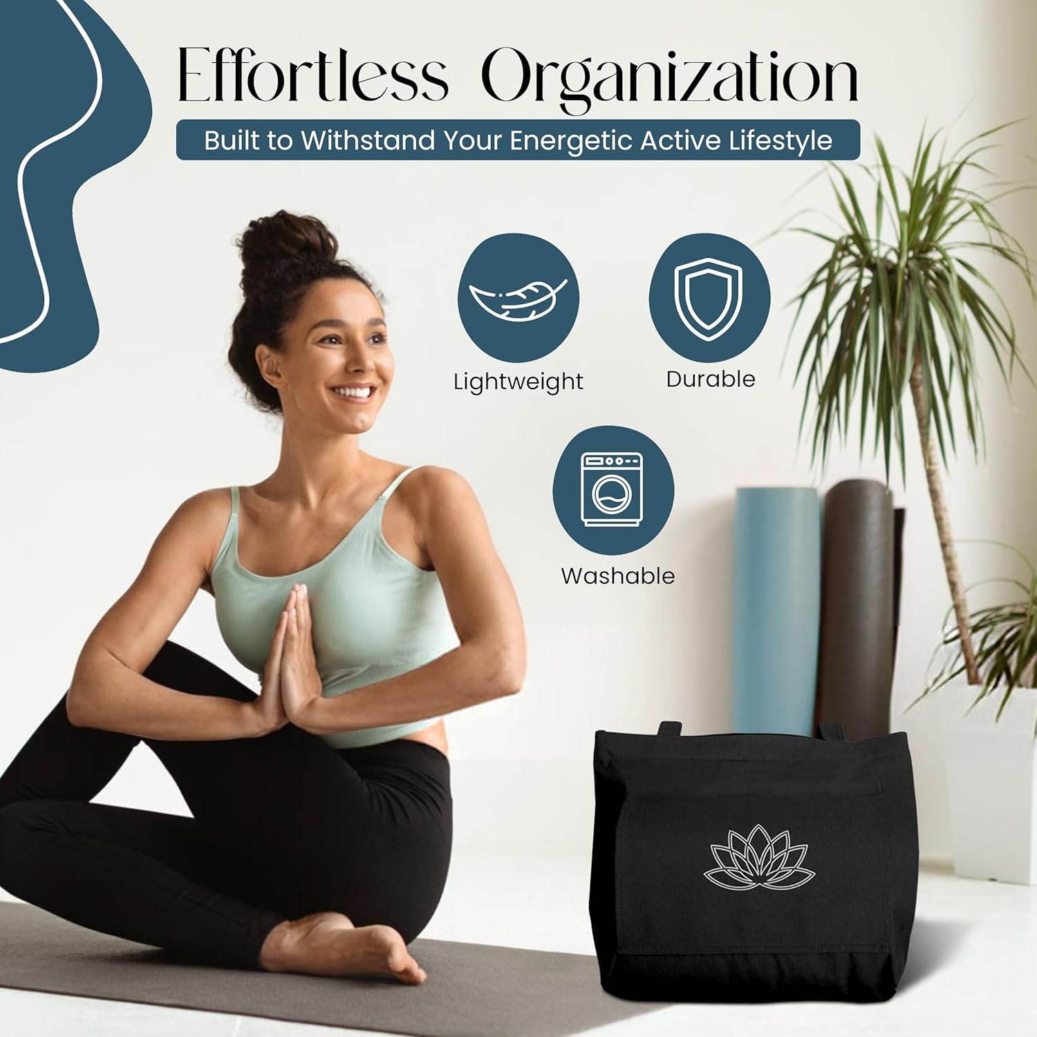 Yoga Mat Carrier - Women's Workout Bag - Gym Tote for Yoga Mat & Accessories - zenfulharmony.com