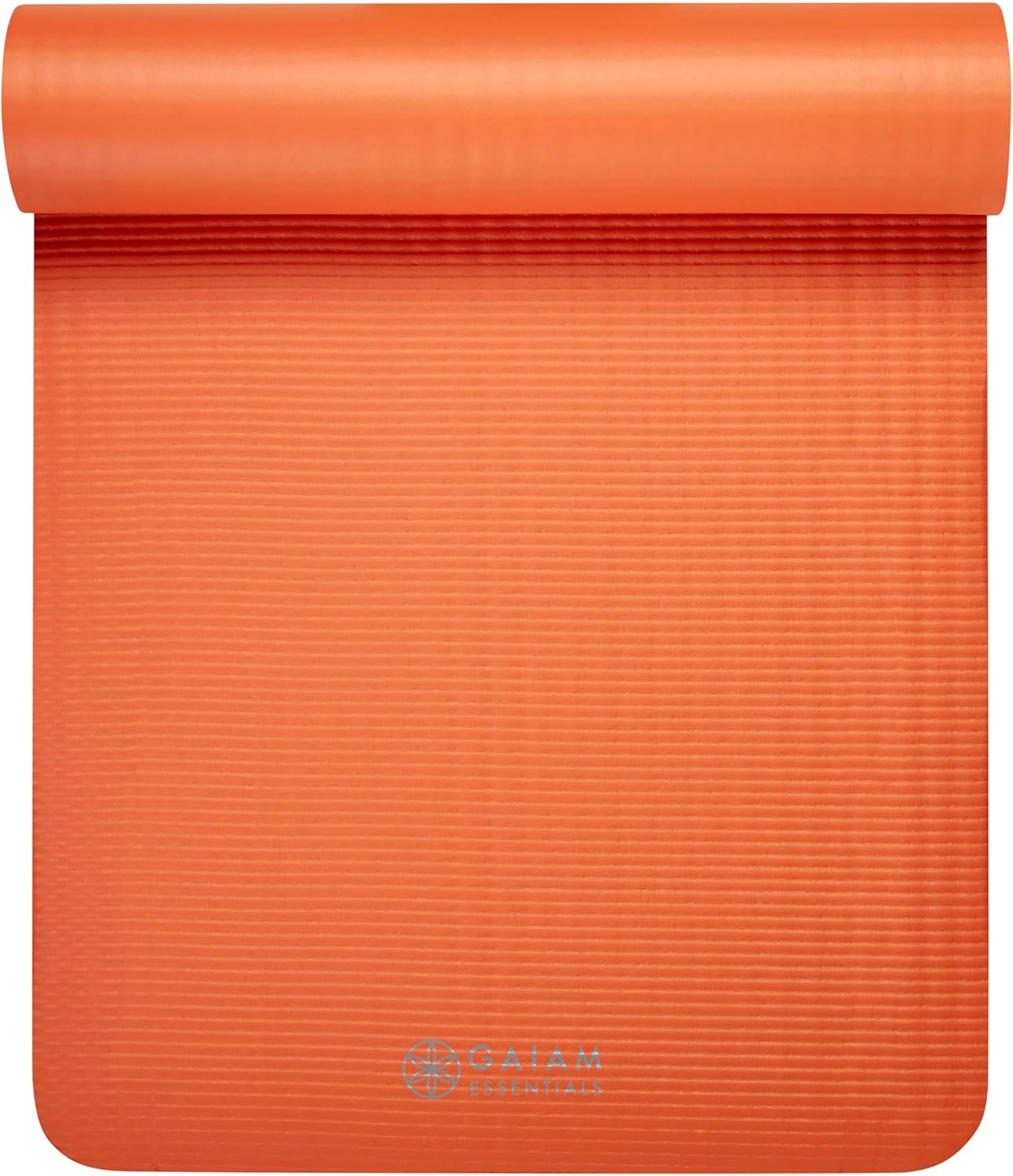 Gaiam Essentials Thick Yoga Mat Fitness & Exercise Mat with Easy-Cinch Yoga Mat Carrier Strap, 72"L x 24"W x 2/5 Inch Thick - zenfulharmony.com