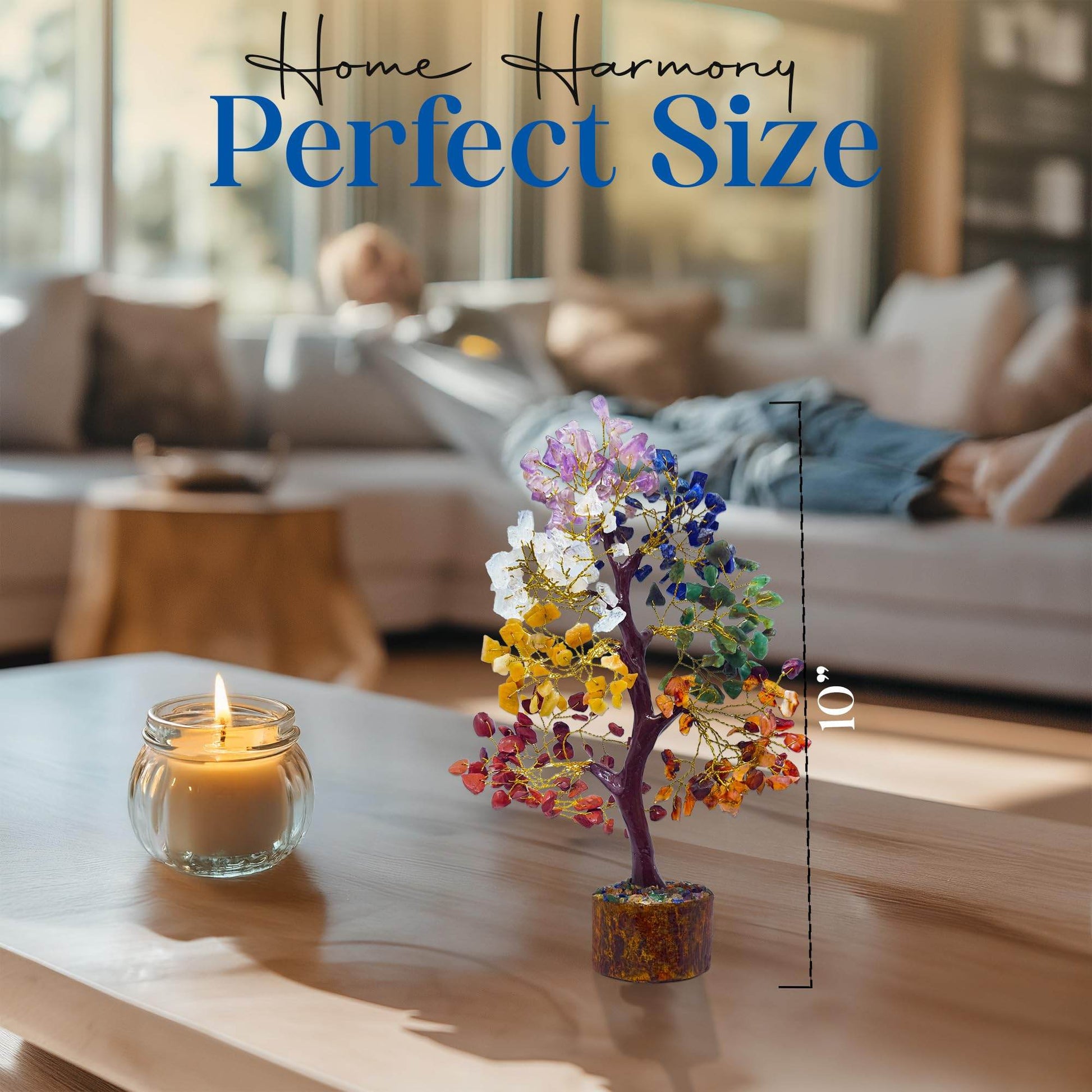 Tree of Life Crystal Tree with Healing Crystals. Great 7 Chakra Decor, Crystal Gifts and Spiritual Gifts Chakra Tree. A Perfect Healing Gifts for Women - zenfulharmony.com