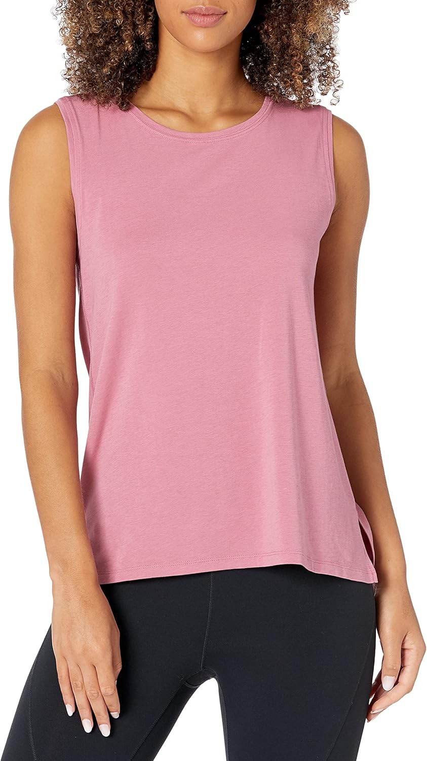 Amazon Essentials Women's Soft Cotton Relaxed-Fit Yoga Tank (Available in Plus Size) (Previously Core 10) - zenfulharmony.com