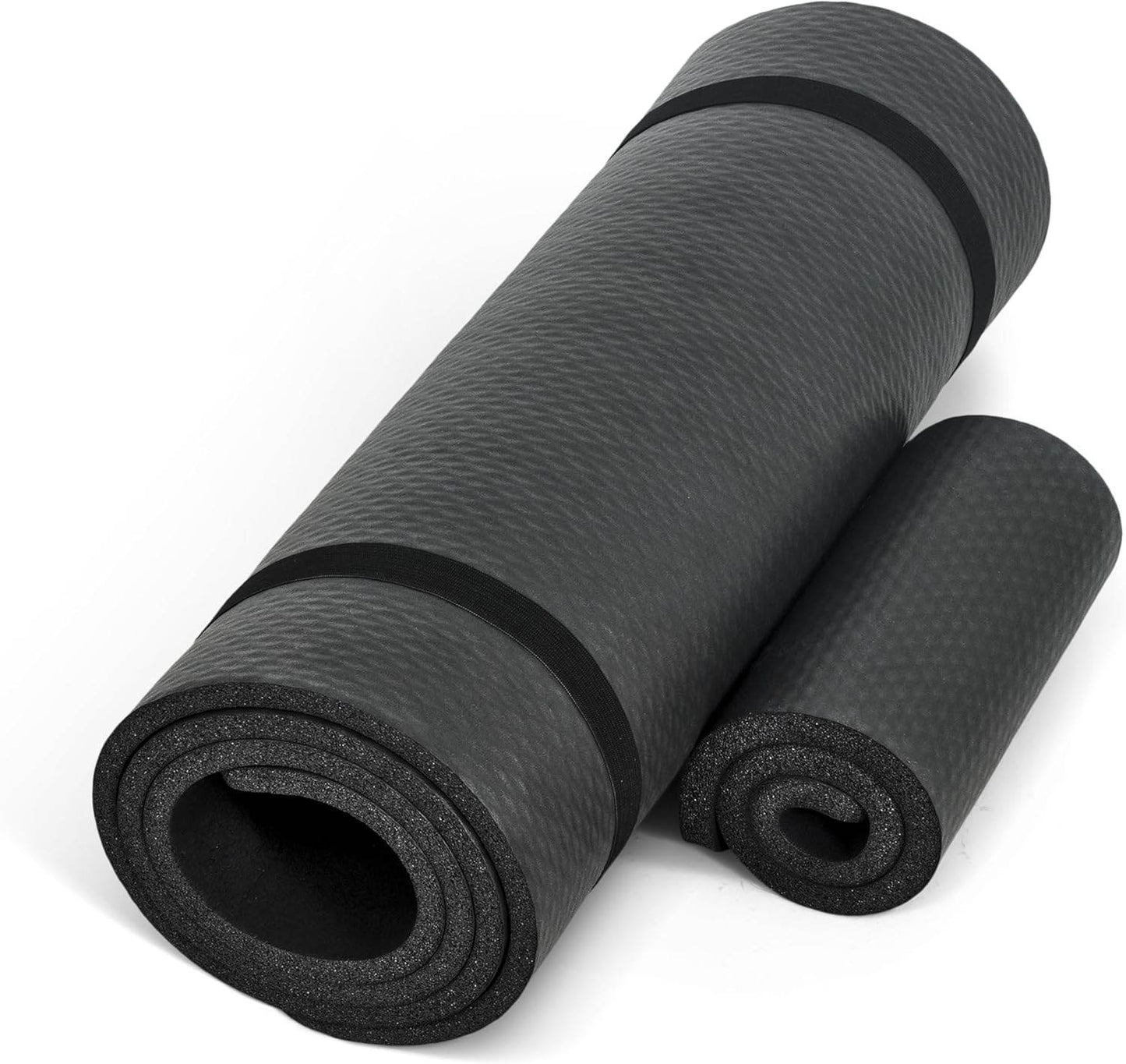 CAP Barbell 1/2-Inch High Density Exercise Yoga Mat with Strap | Multiple Options - zenfulharmony.com
