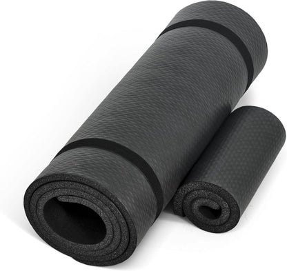 CAP Barbell 1/2-Inch High Density Exercise Yoga Mat with Strap | Multiple Options - zenfulharmony.com