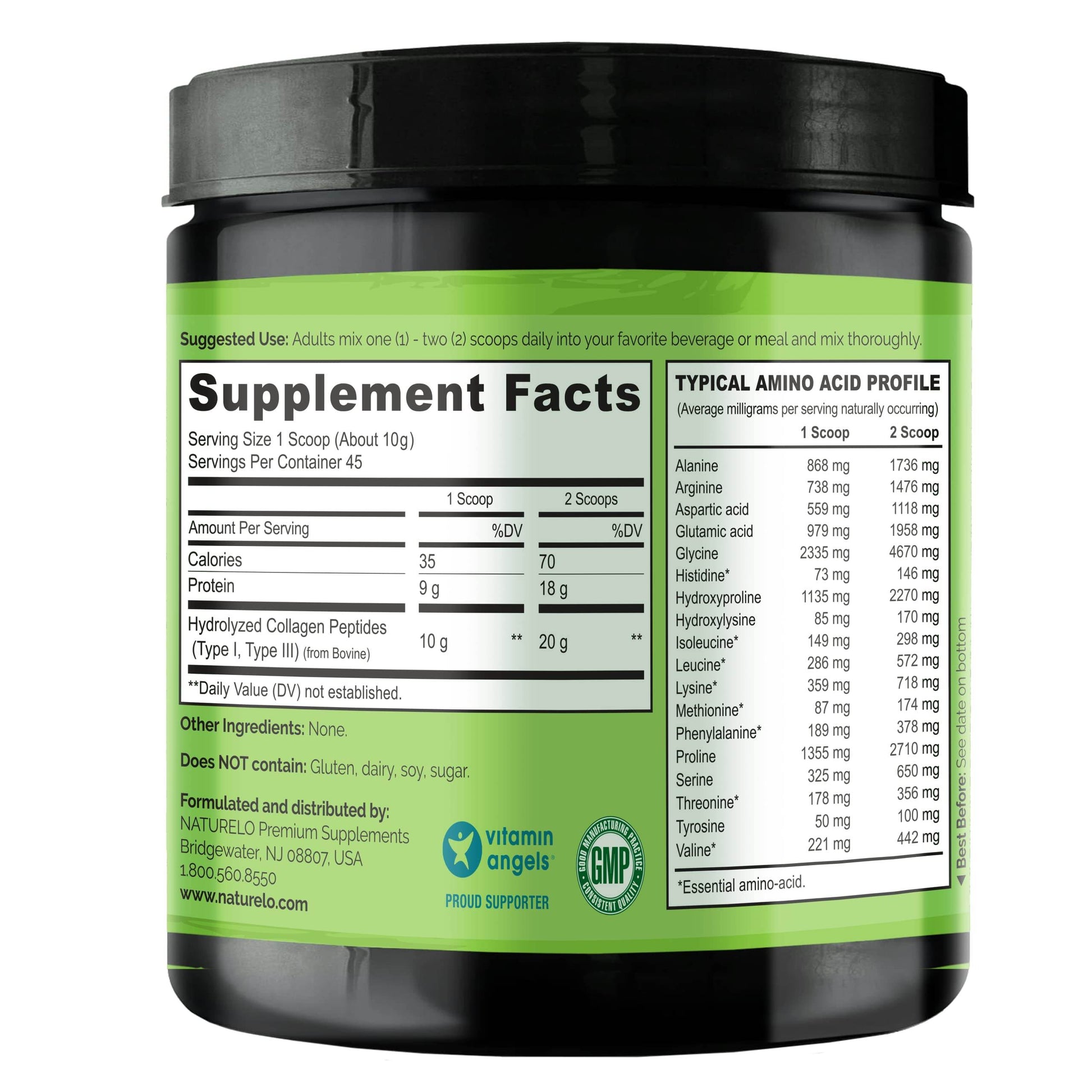 NATURELO Whole Food Beauty Multivitamin, 60 Count Collagen Peptide Powder, 45 Servings - zenfulharmony.com